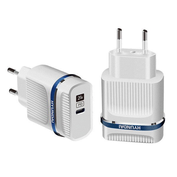 Hyundai Home charger : HD510 - ( PD-18w )/single port (Type-C)/(White)