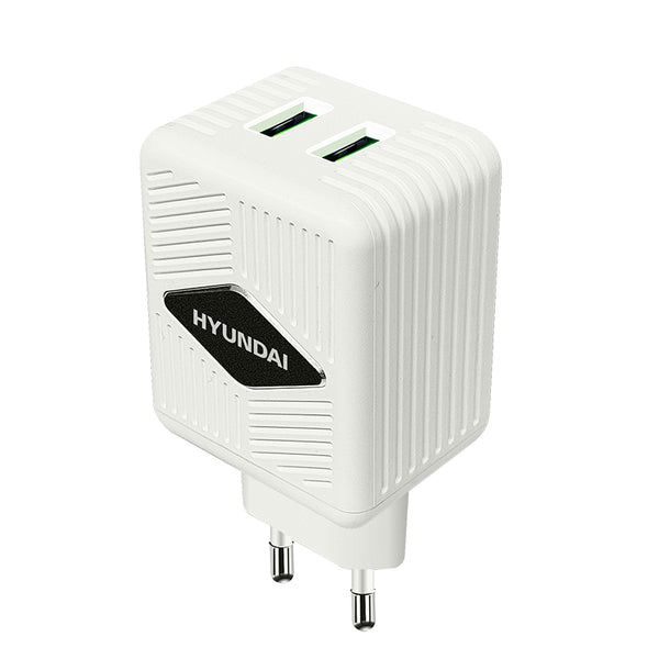 Hyundai Home charger : HD517 - 12W/Dual Ports (USB)/(White)