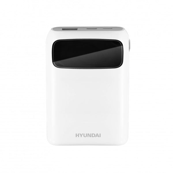 Hyundai Power Bank : HD-P18/15Watt Wireless/22.5 watt Wired/outputs(USB/Type-c)/(Black-White)