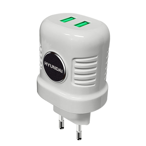 Hyundai Home charger : HD 516 - 12W/Dual Ports (USB)/(White)