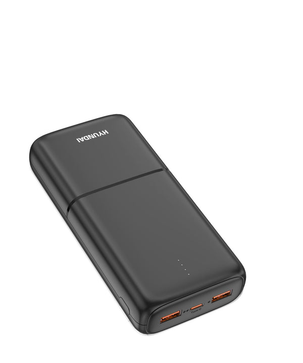 Hyundai Power Bank : HD-P08/10,00mAh/Wired 22.5watt/(Black/White)